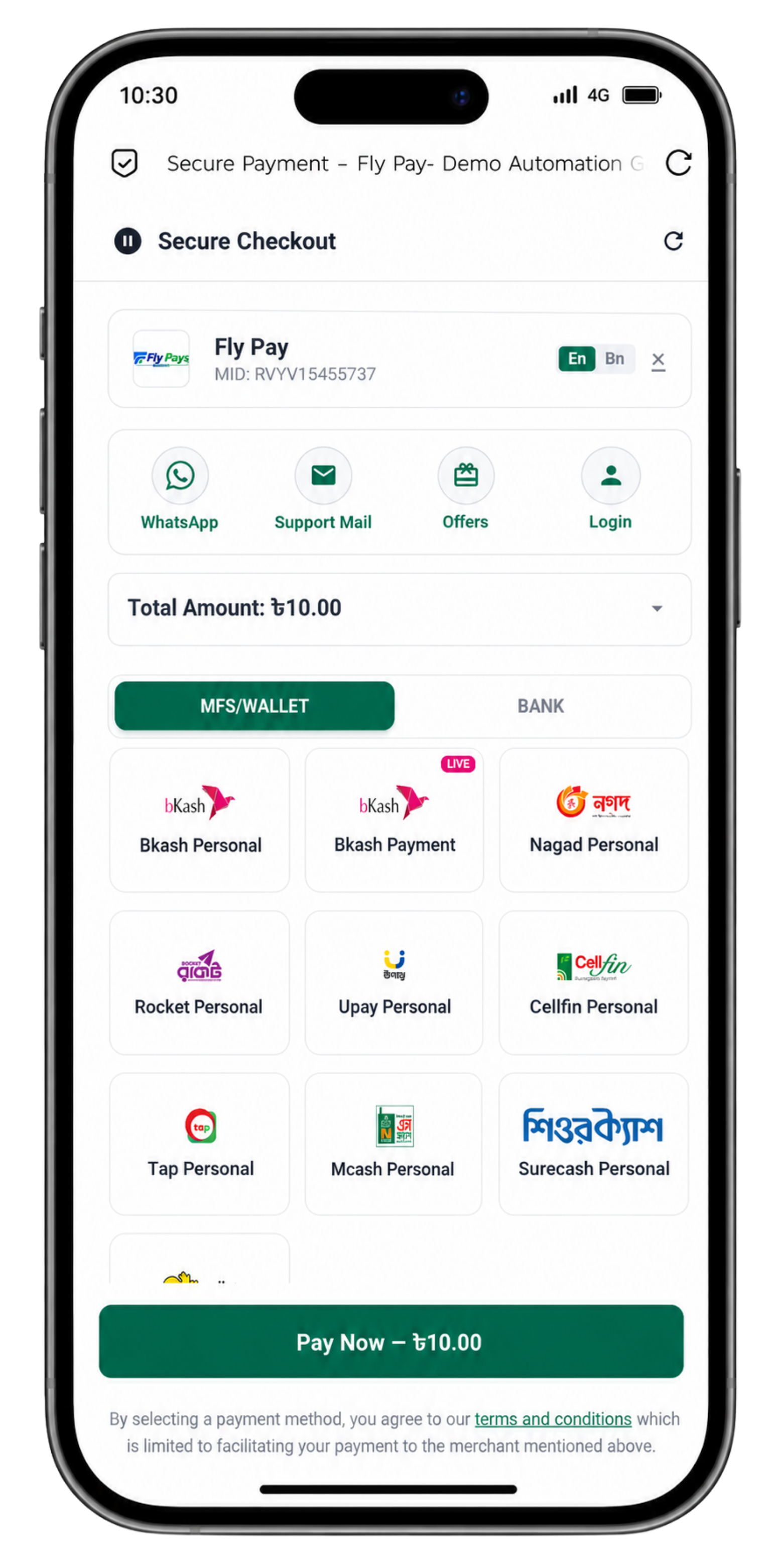 Fly Pay - Online Payment Automation